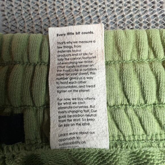 Allbirds Green Sweat Shorts Men’s Large Sustainable Athleisure Lounge Wear - Picture 6 of 6